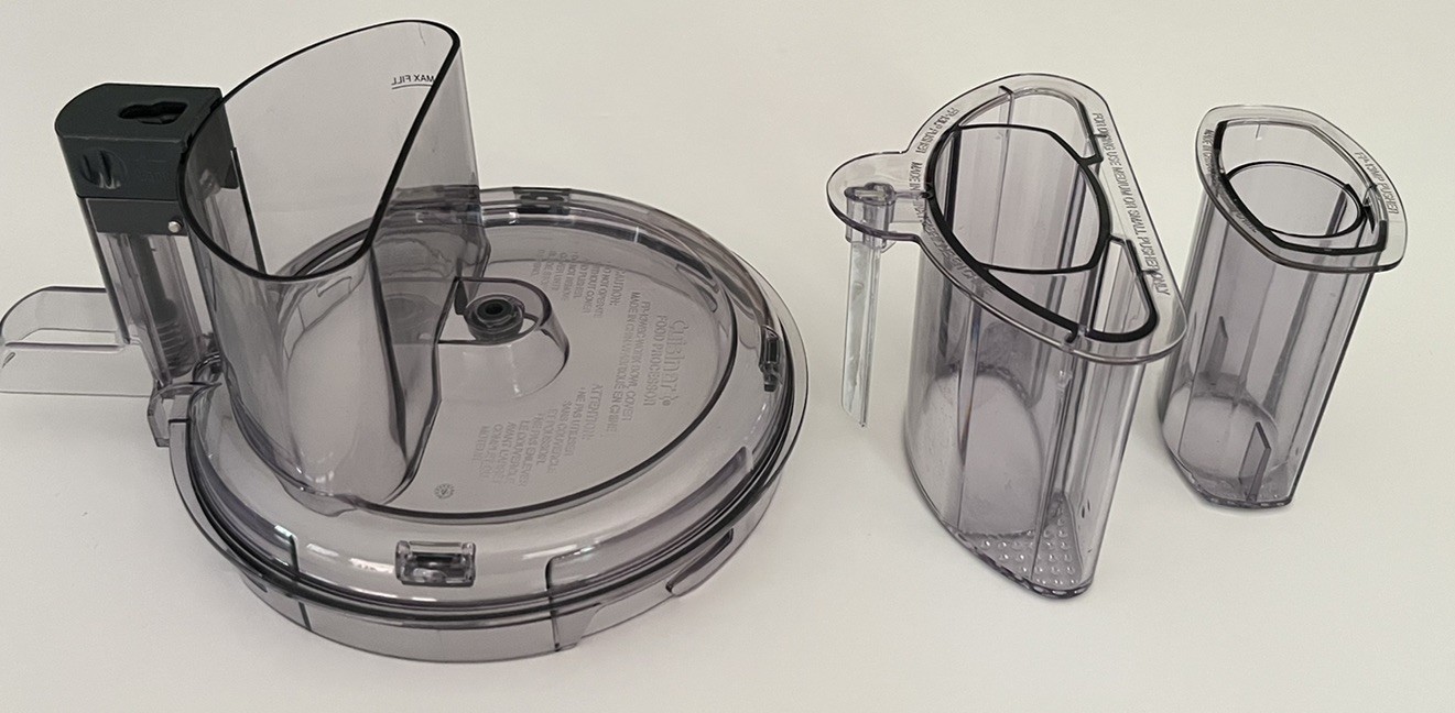Cuisinart Food Processor Replacement Parts: Cover, Large & Medium Pusher (FP-13)