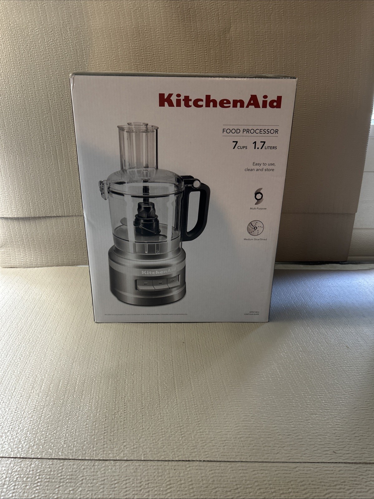 KitchenAid 7-Cup Food Processor Plus |-Contour Silver