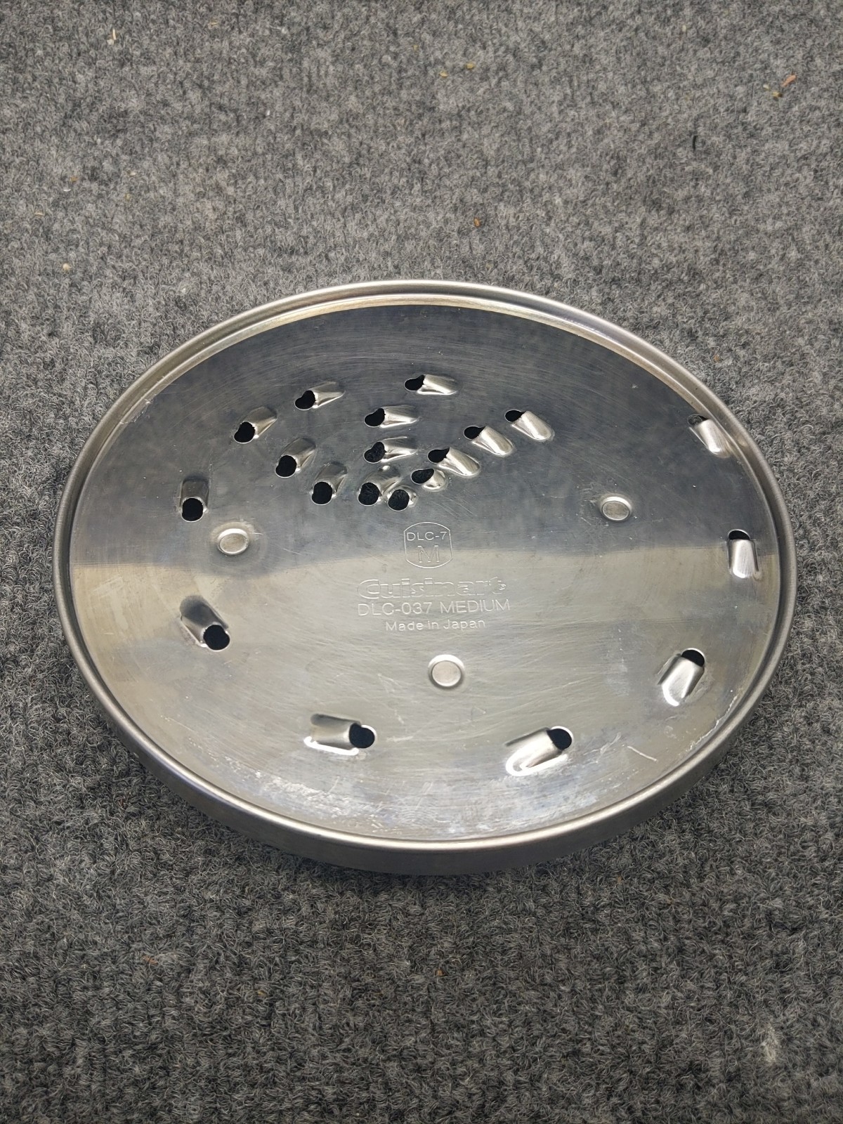 Cuisinart DLC-037 Medium Shredder Grater Disc For DLC-7 Food Processor Pre-owned