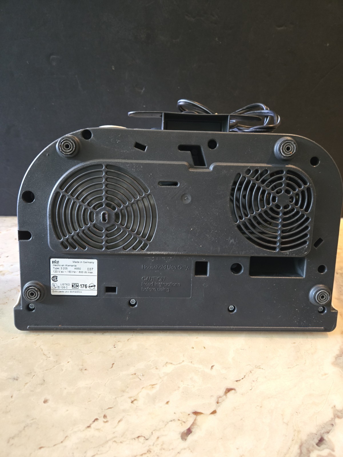 Braun Combimax K650 3205 Food Processor Motor Base Part Only