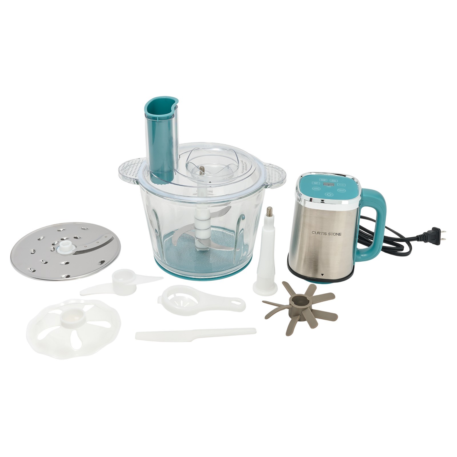 Curtis Stone 13-Cup Electric Chop Master Food Processor w/Blades White or BlacK