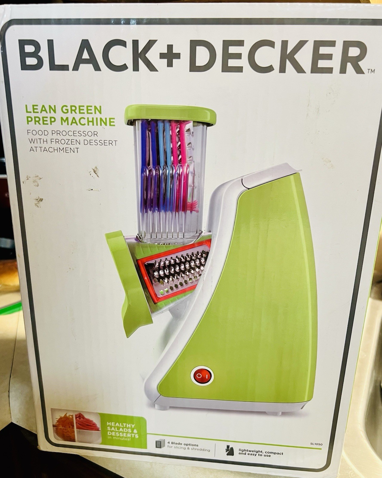 Black And Decker Lean Green Prep Machine Food Processor With Frozen Dessert Atch