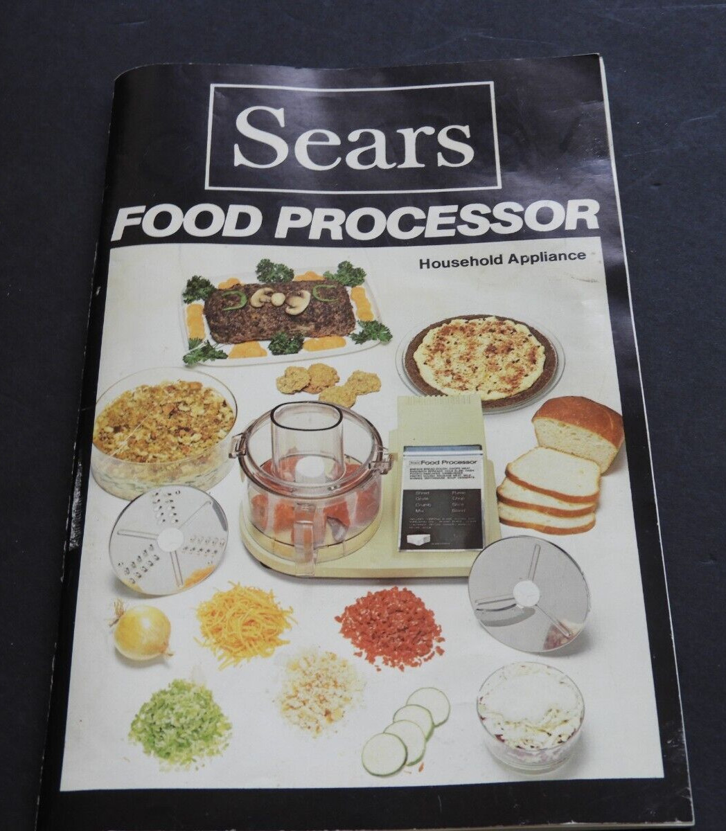 Vintage Sears Roebuck Food Processor Replacement Instruction Booklet 400.822800