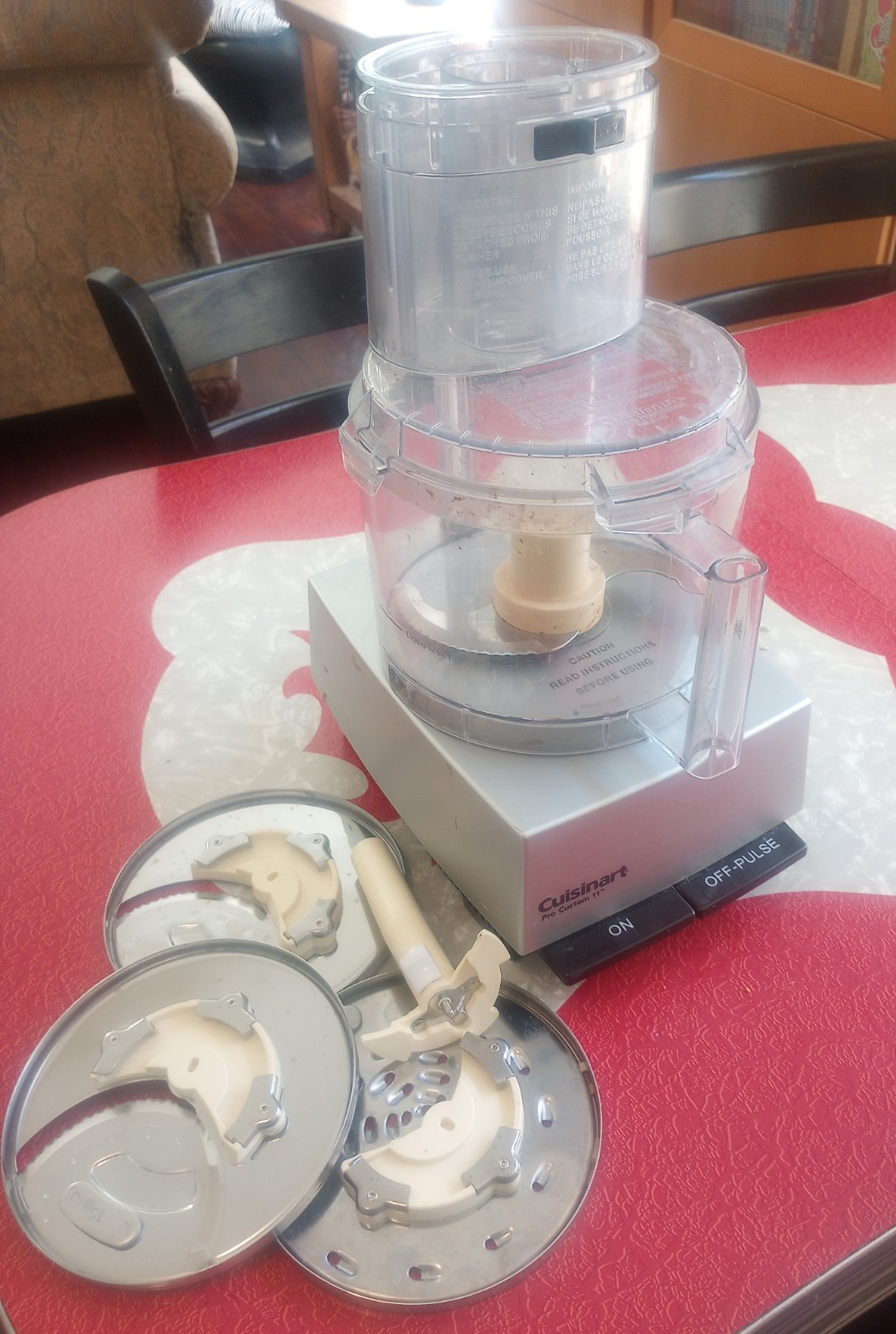 Cuisinart Pro Custom 11 Food Processor DLC-8S Silver TESTED & WORKING