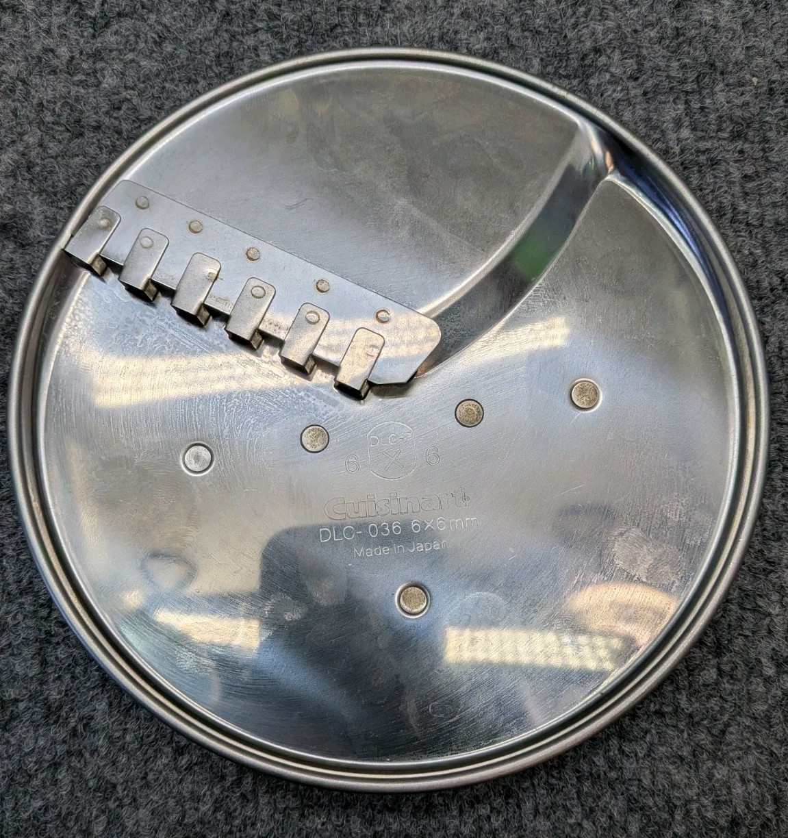 Cuisinart Food Processor Disc Set 7 Blades FS MS 2mm 4mm 8mm 3×3 6×6 w/ Holder