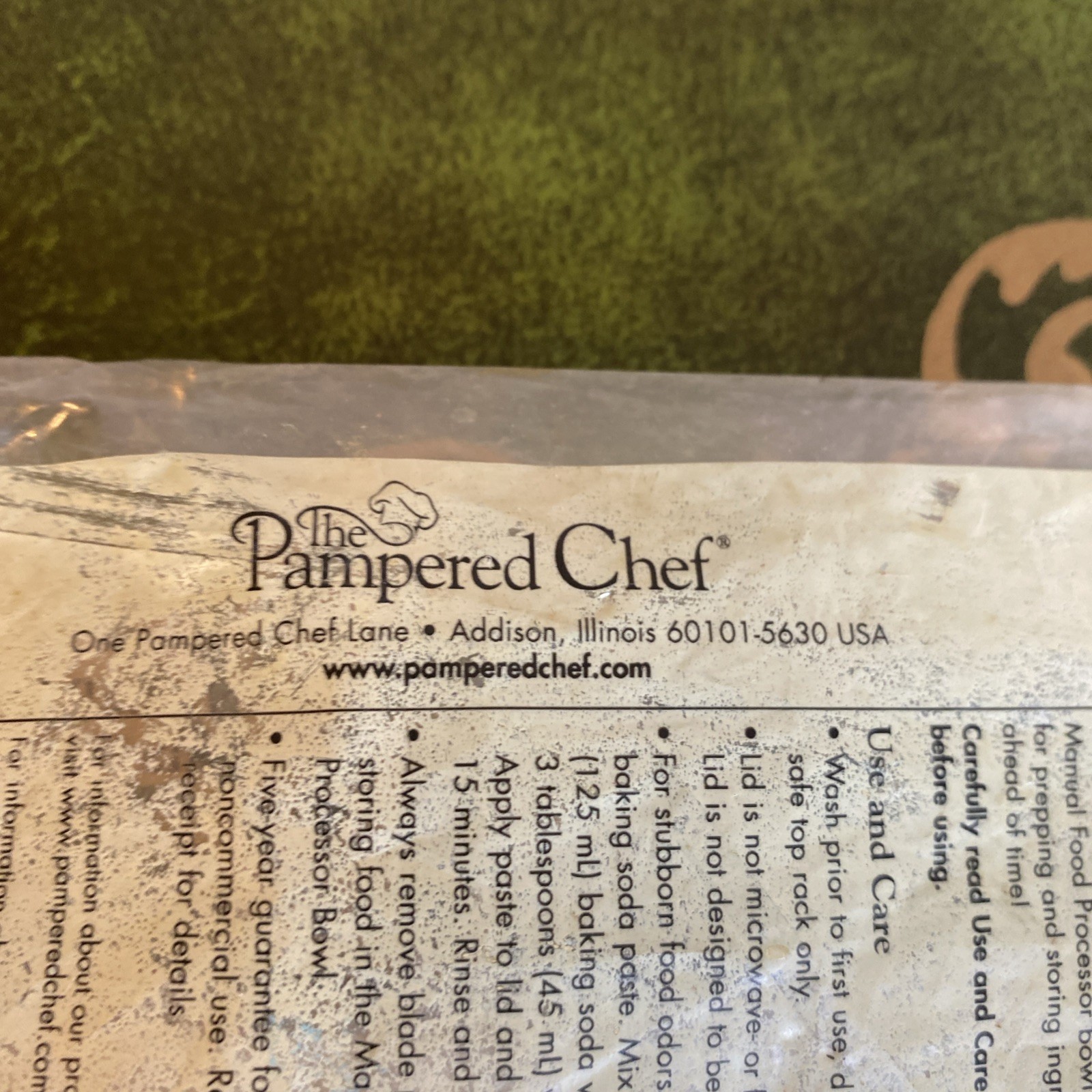 Pampered Chef Manual Food Processor Replacement Lid 2588 For Part 2581, White🍁