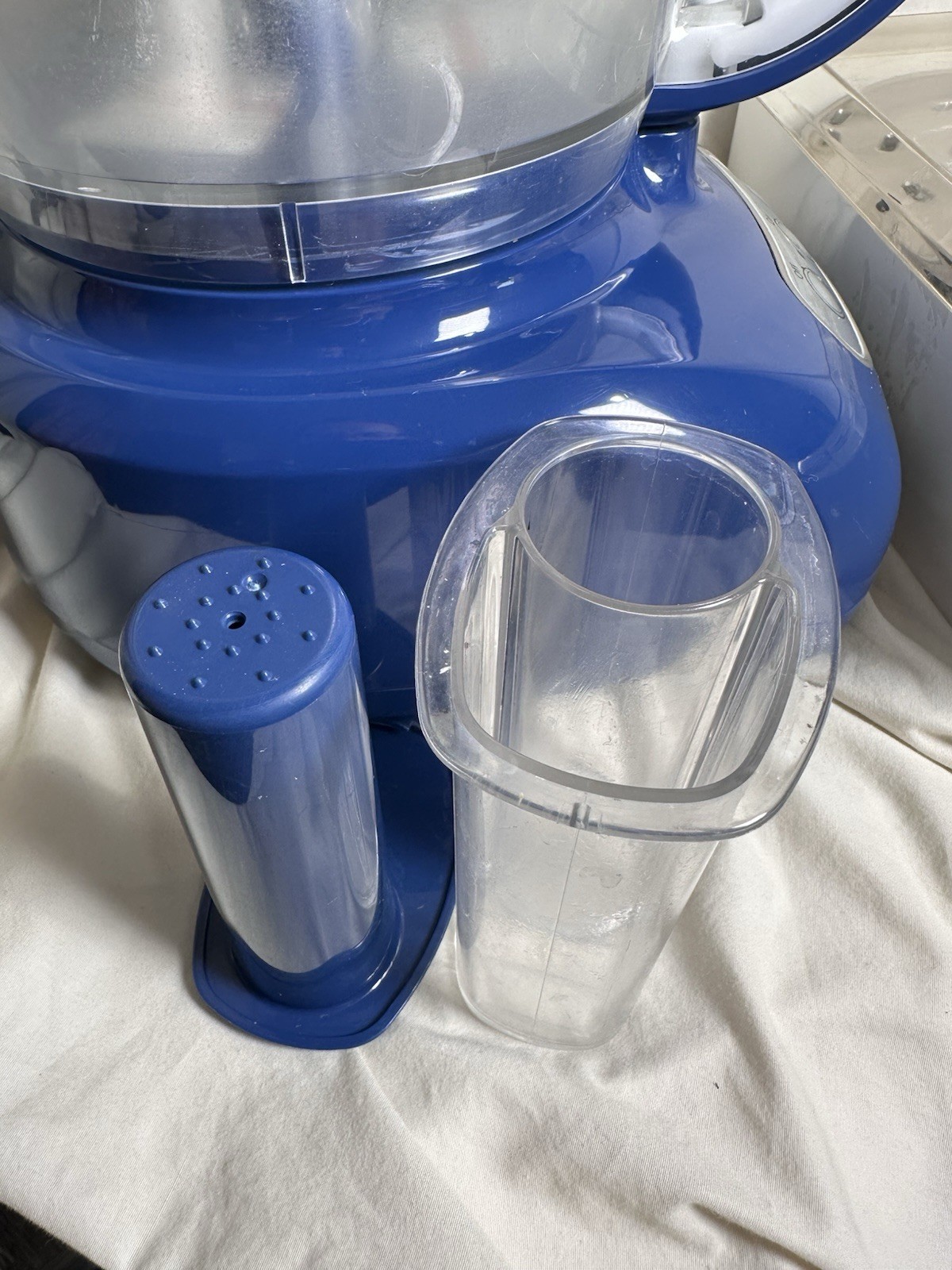KitchenAid Food Processor KFP750BW1 Blue w/ Slicing Shredding Discs Accessories