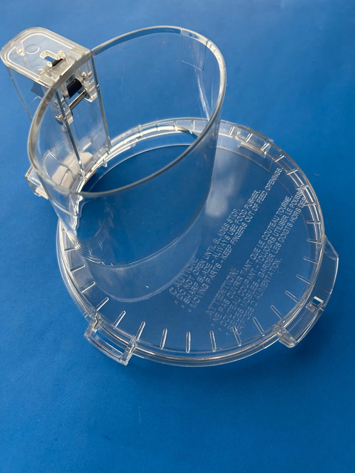 Generic food processor bowl cover WITH 4 TABS—fits some models of Cuisinart