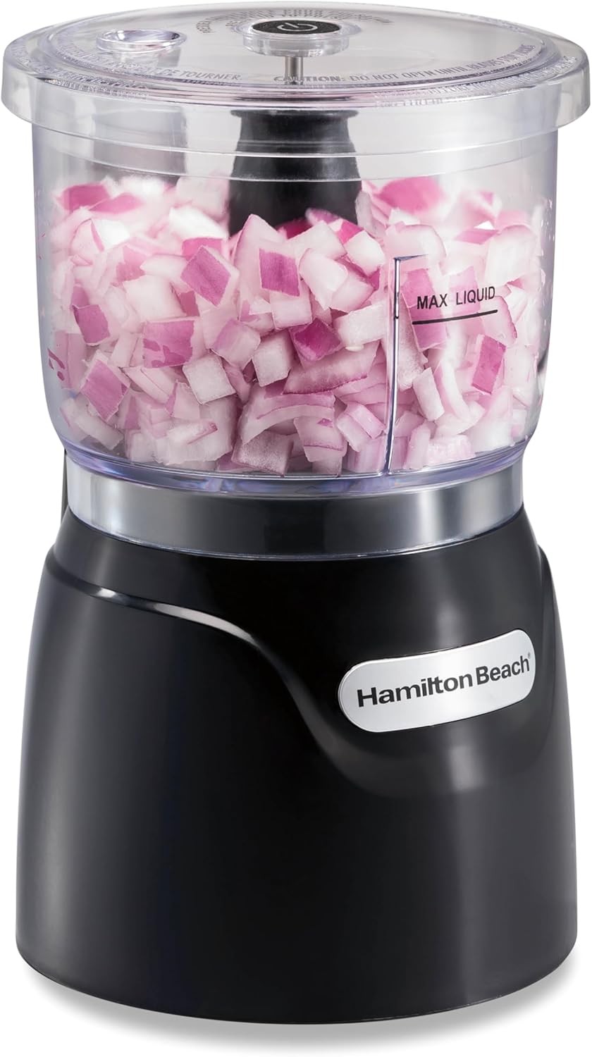 Hamilton Beach Electric Vegetable Chopper & Mini Food Processor 3-Cup 350 Watts