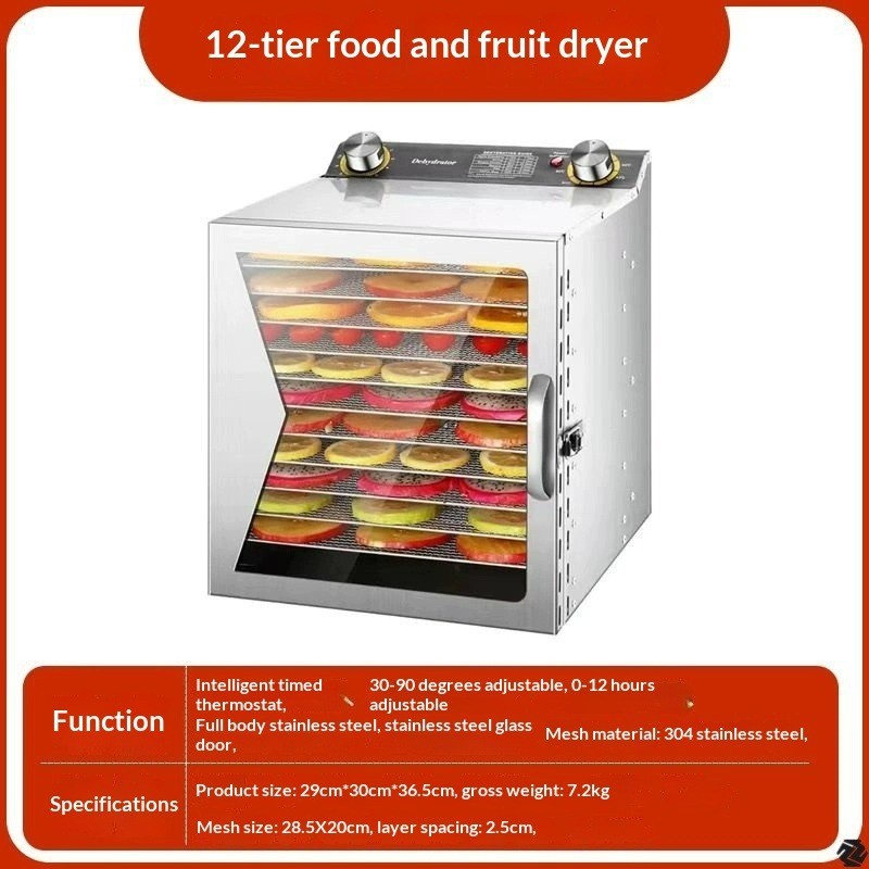 18th Floor High Capacity Food Pet Snacks Meat Vegetables Dryer Heating Dried