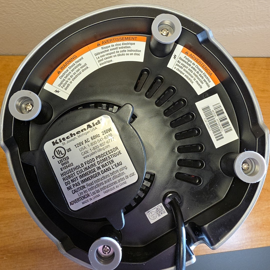 KitchenAid Food Processor Base Motor ONLY KFP0919 3-Speed Silver Works Great OEM
