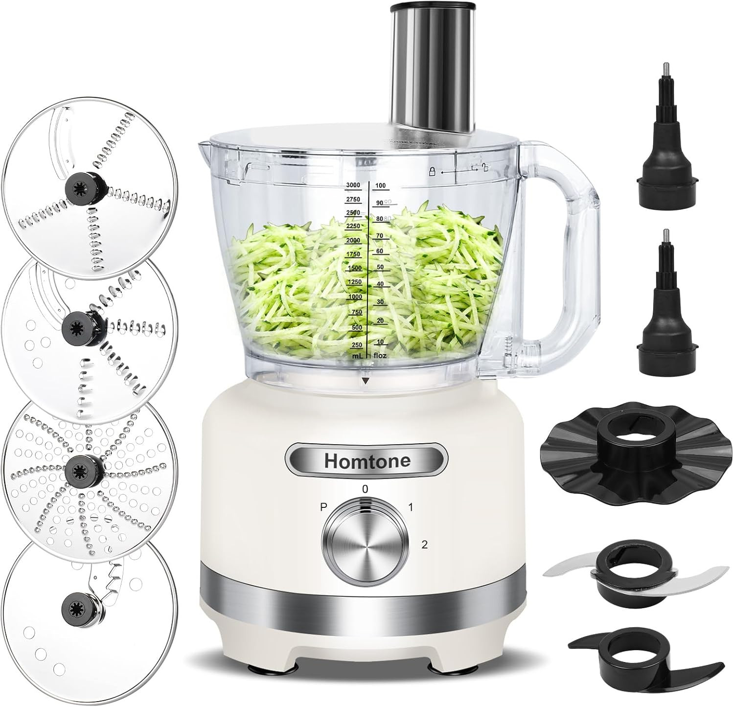 16-Cup Food Processor, Large 9-IN-1 Food Veggie Chopper for Home Meal Prep, 7 Bl