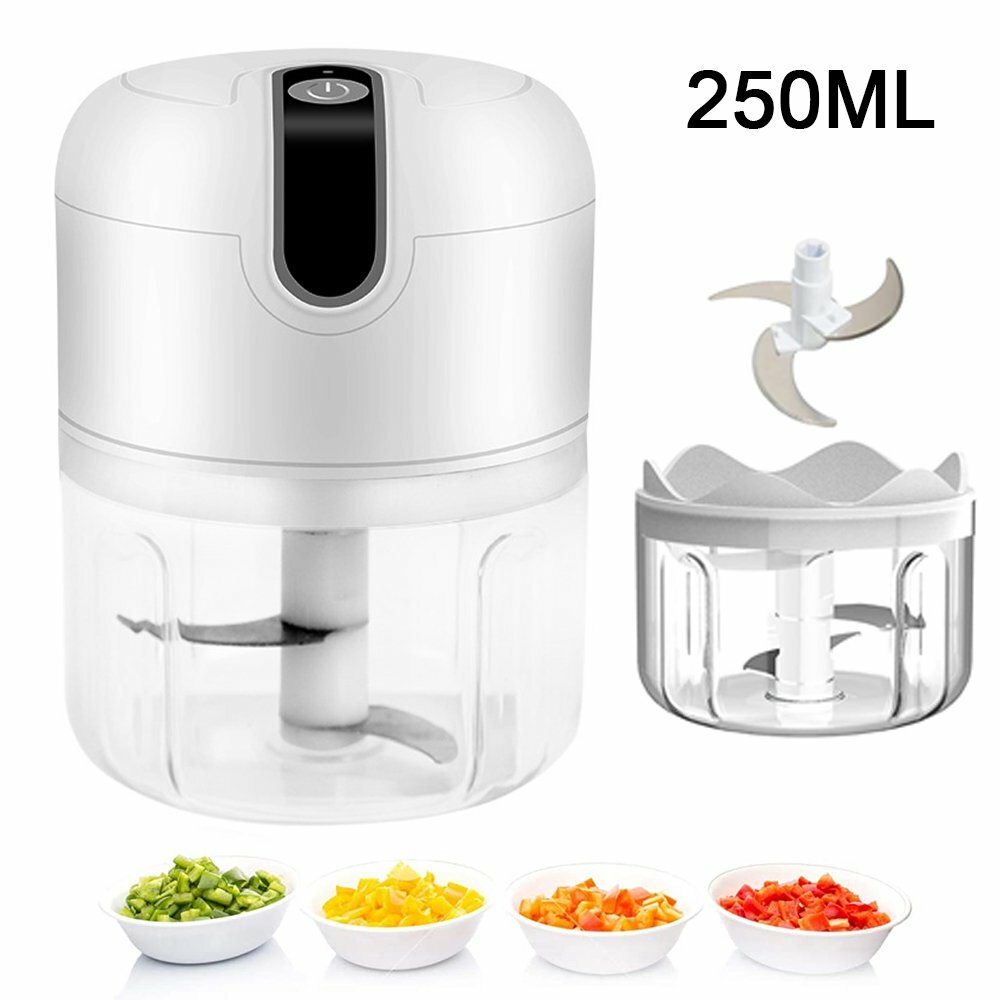 Electric Mini Garlic Spice Chopper Blender Mincer Food Processor USB Charging