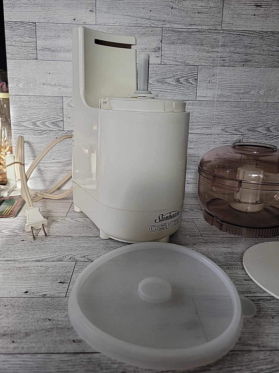 Sunbeam Oskar 14081 Food Processor FRANCE Work Bowl Lid Chopper Chute Blade Base