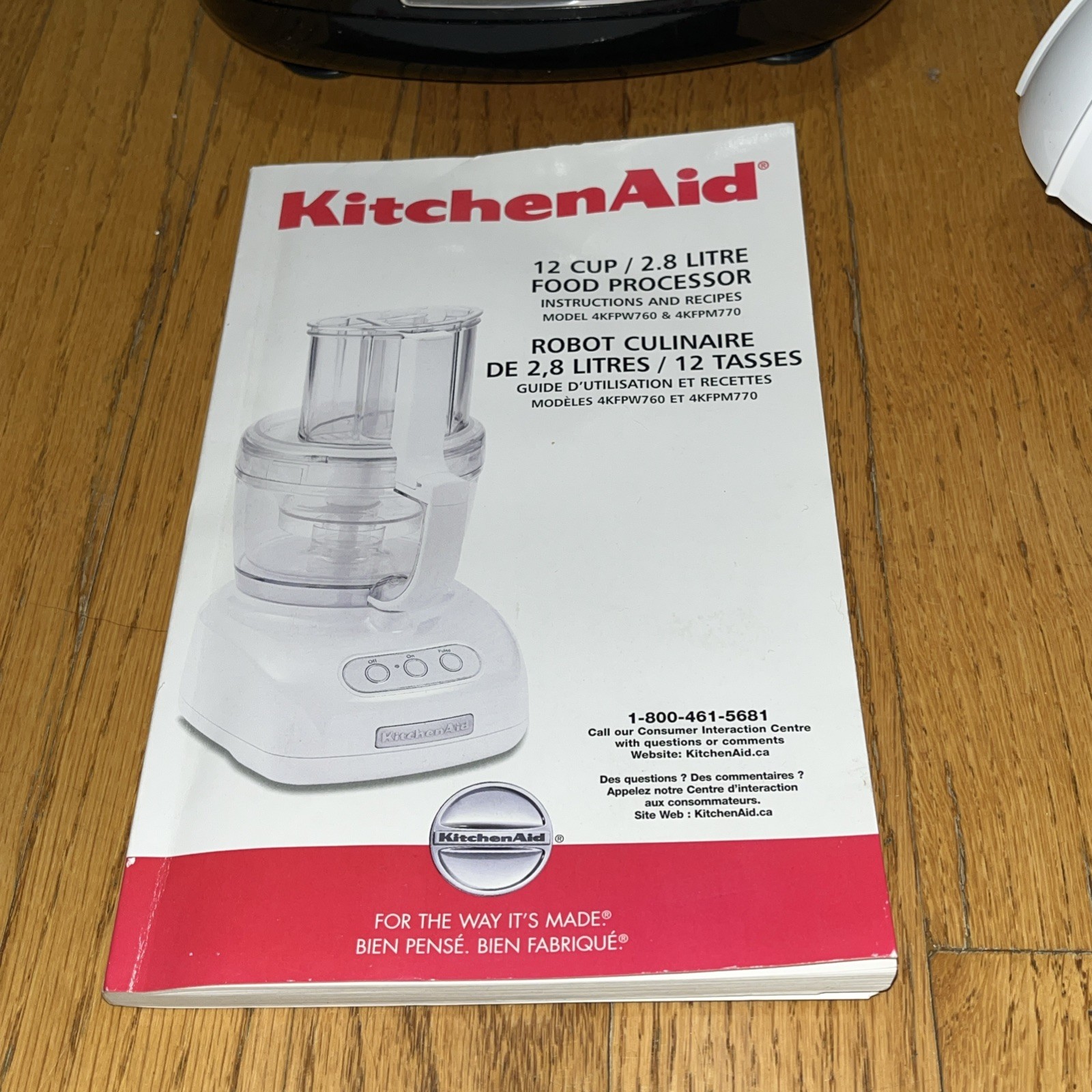 KitchenAid Food Processor 12-Cup KFP750OB1 & Blades Attachments Manual Working