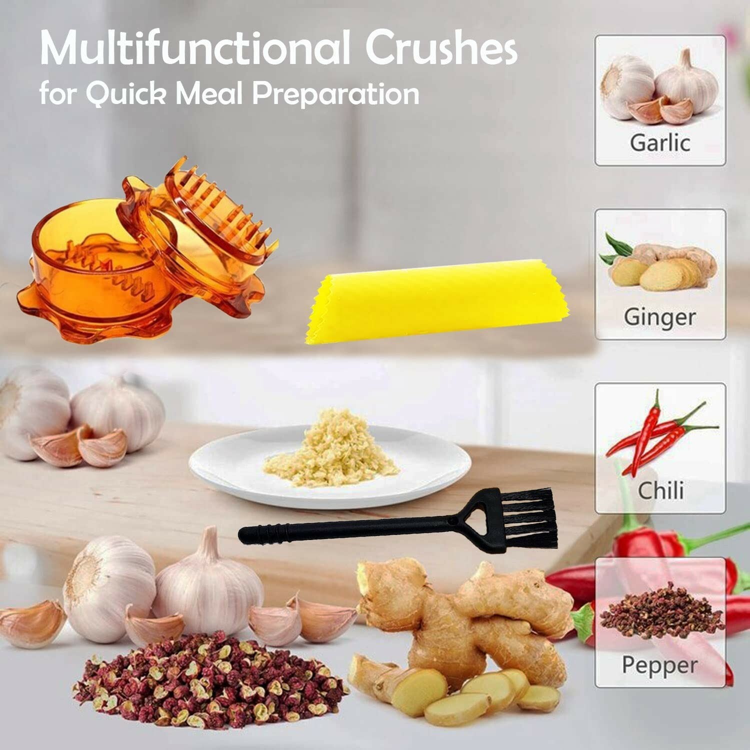 Angel’s peel lounge Food Processor(orange mincer with peeler bru