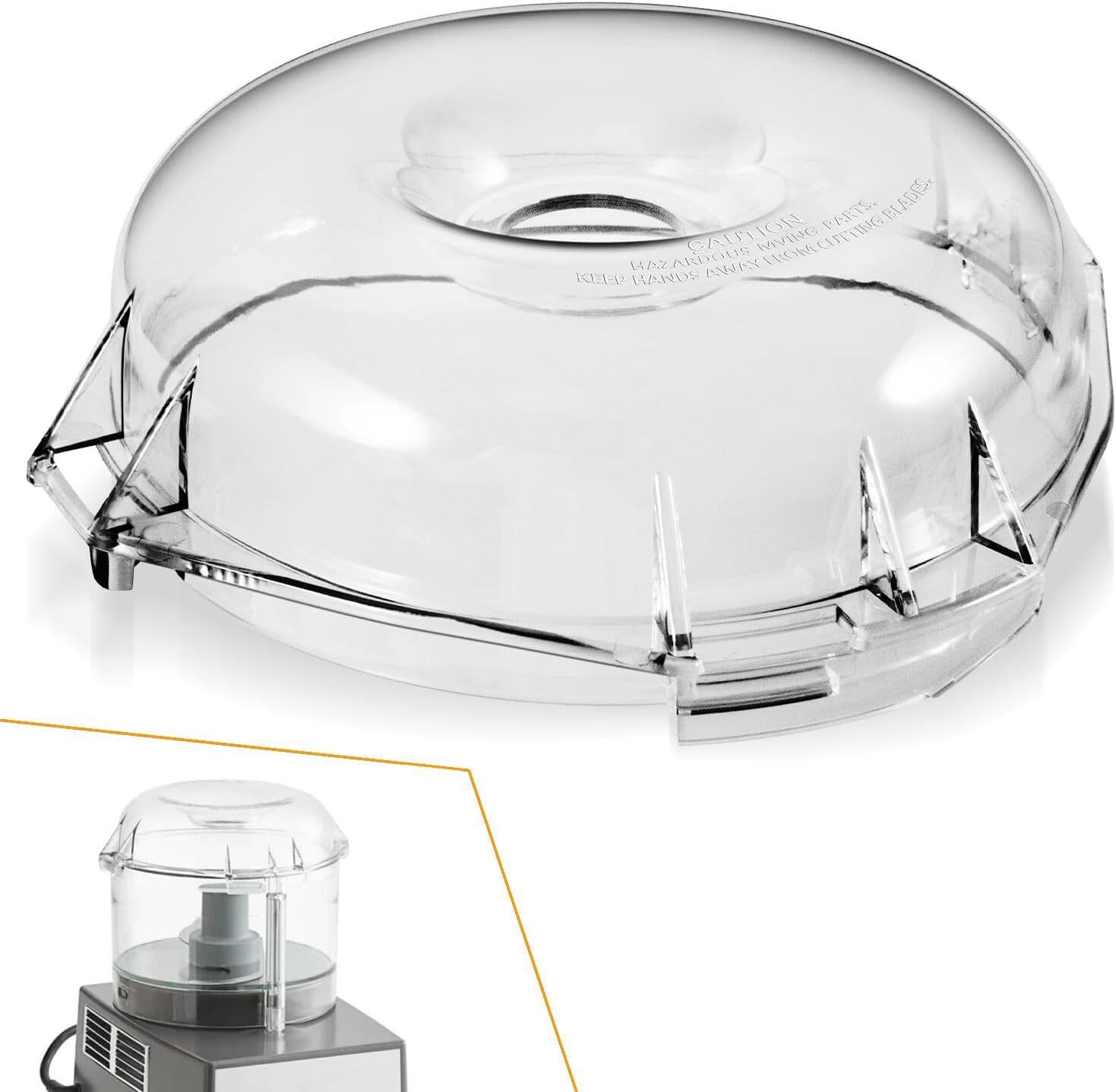106458S Cutter Bowl Lid Repacement For Robot Coupe R2, R2 Dice, R2 Ultra, R2N