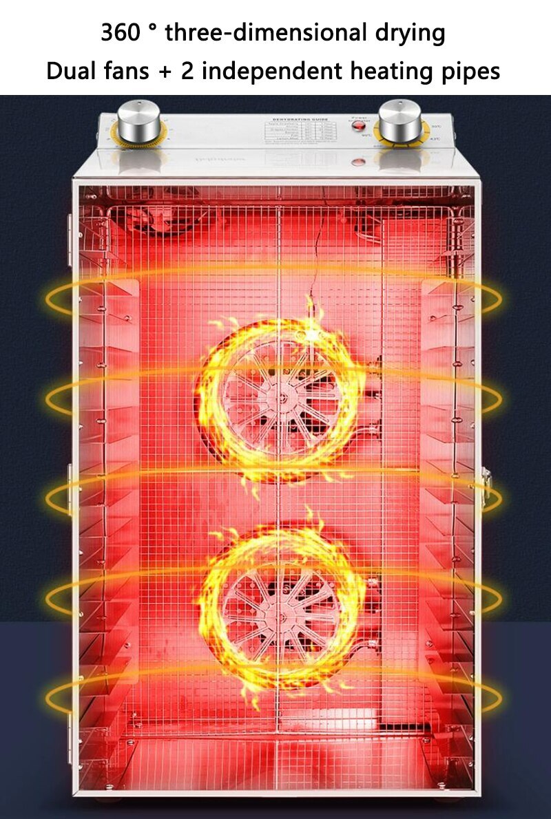 18th Floor High Capacity Food Pet Snacks Meat Vegetables Dryer Heating Dried