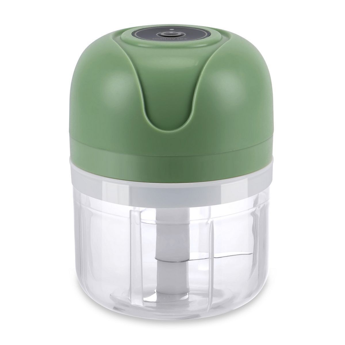 Electric 250ML Garlic Press Chopper Chili Onion Fruits Meat Mincer Blender Mixer