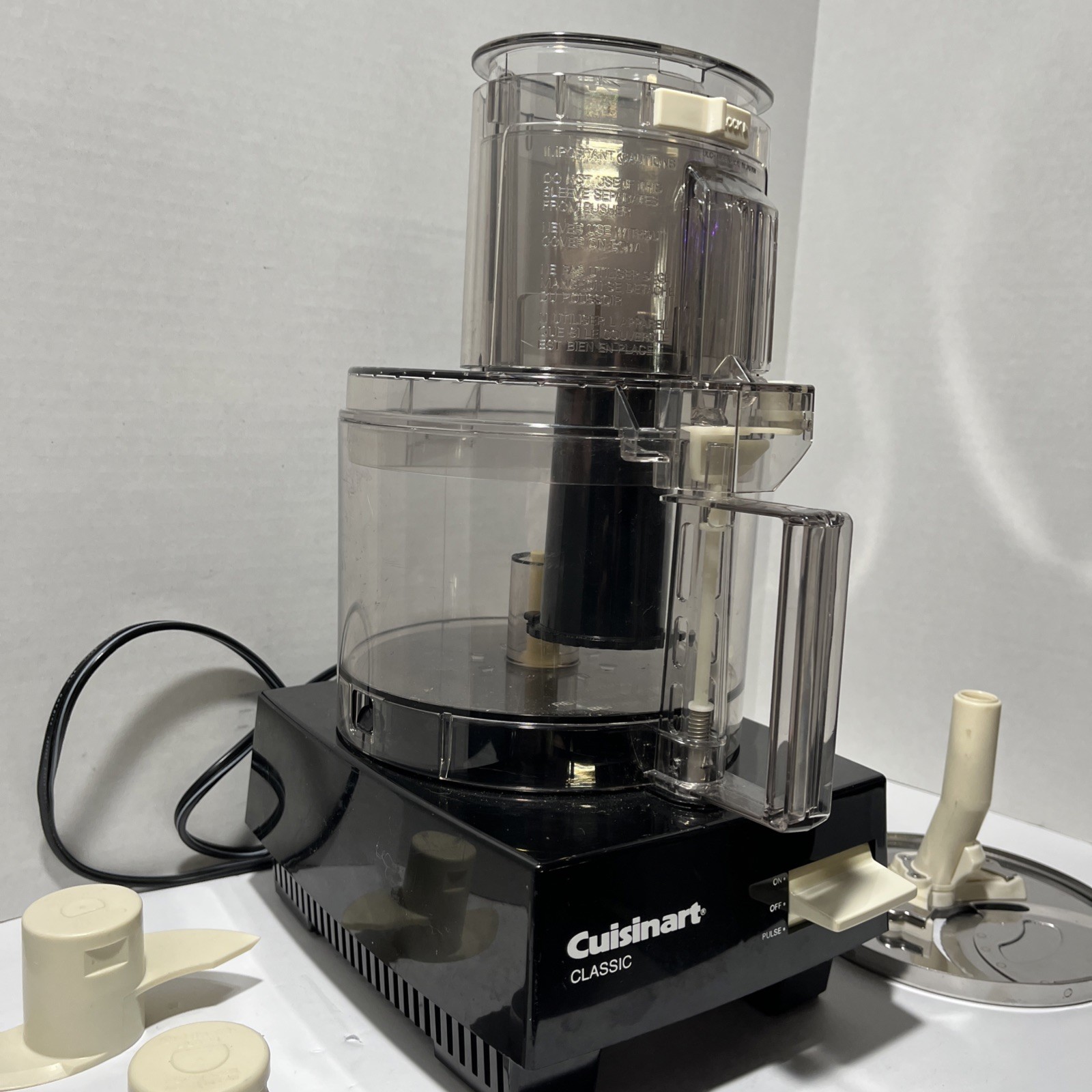 Cuisinart Classic Food Processor DLC-10 Tested Works with attachments Kit bundle