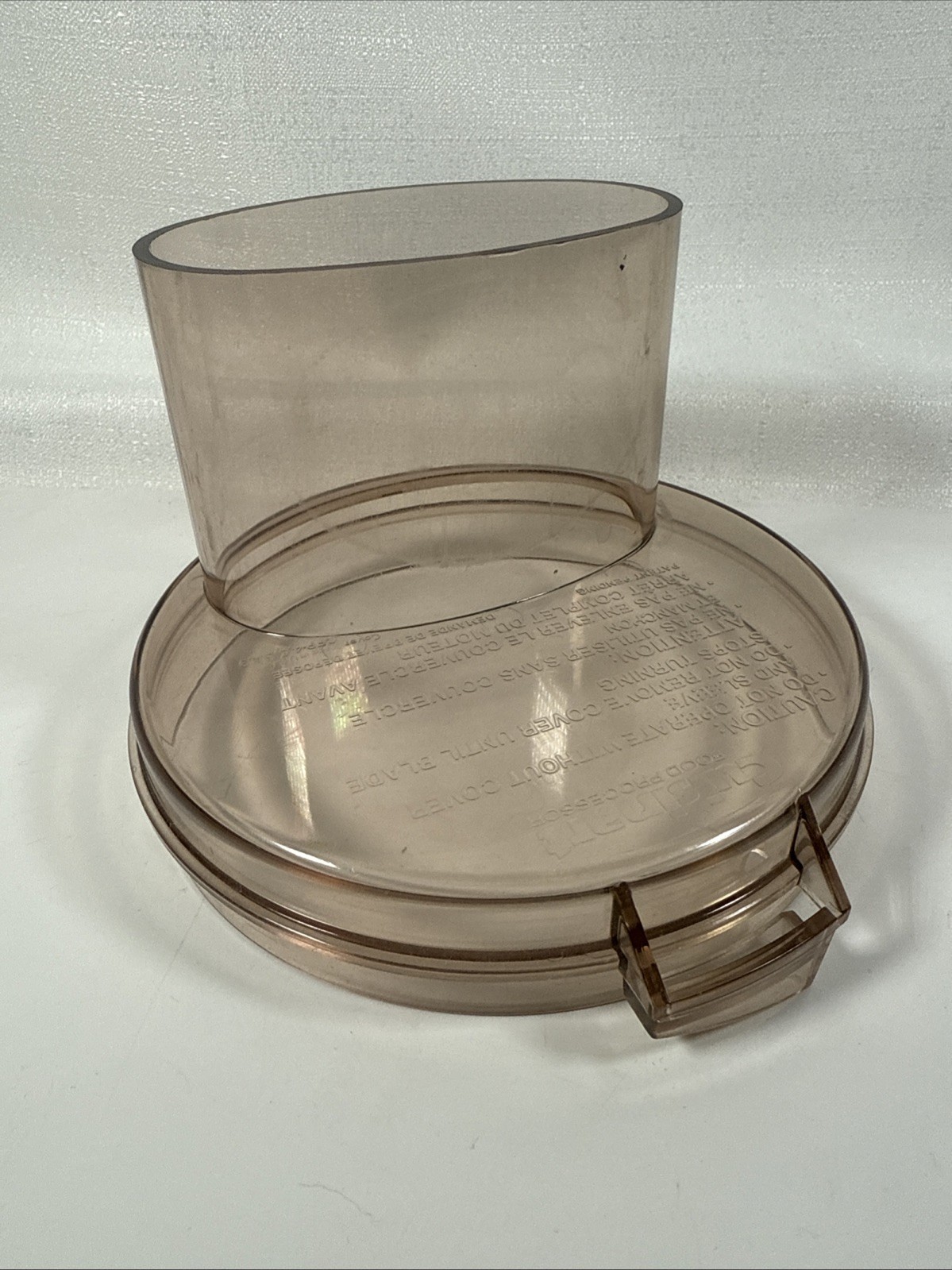 Cuisinart DLC-10E Food Processor Lid Cover Amber Replacement Part CFP-4 5 5A 9