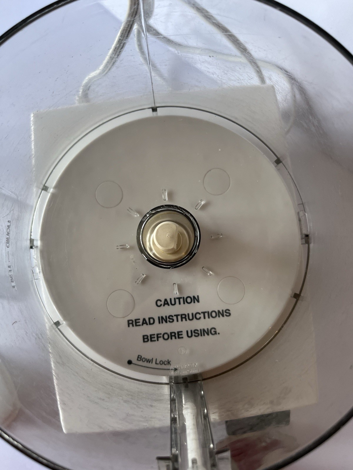 Vintage Cuisinart DLC-5 Food Processor Bowl Lid Pusher Slicing Chopping 7 Cup
