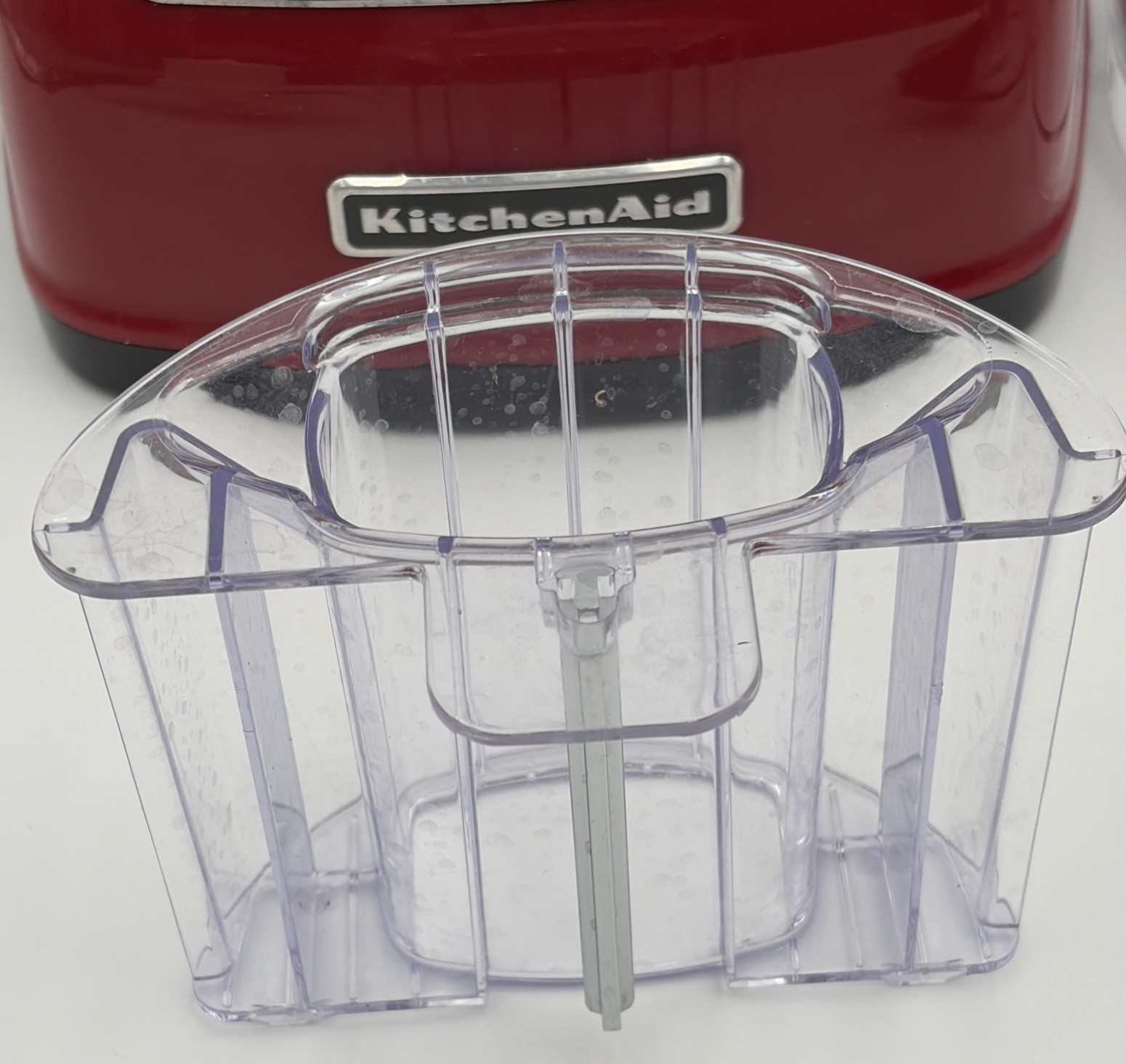 KitchenAid Food Processor 9 Cup Red One Blade Pusher Large Bowel Missing Pieces