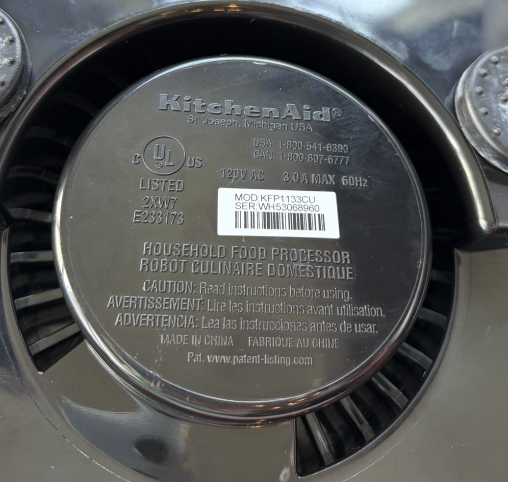 KitchenAid 11-Cup Food Processor Exact Slice System Contour Silver KFP1133CU