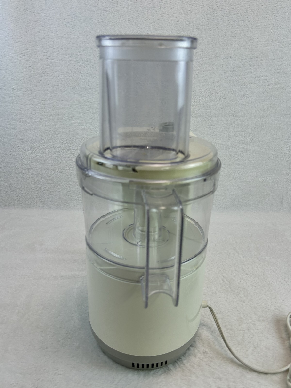 Regal La Machine I Food Processor Vintage Off-White Cream w/ Slicing Blade
