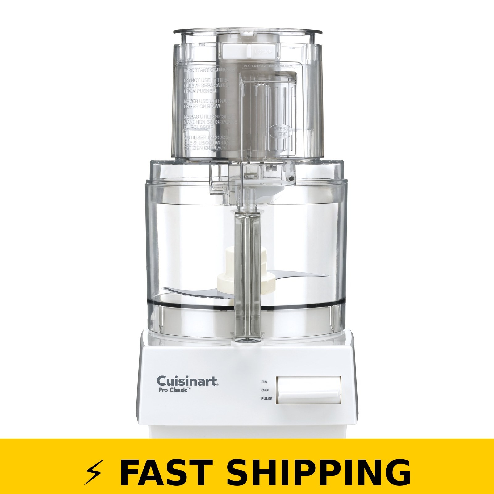 Cuisinart 7-Cup Food Processor, 600W, White
