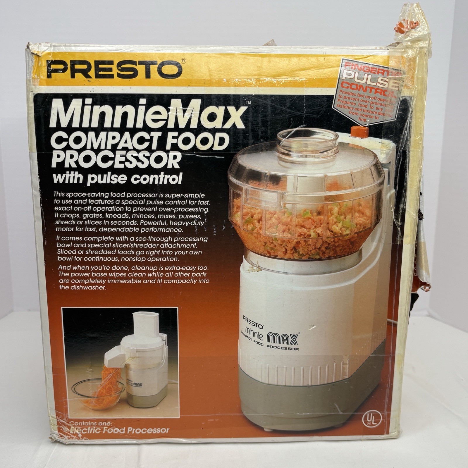 Presto Minnie Max Compact Food Processor Pulse Control 1988 02900 NEW OPEN BOX