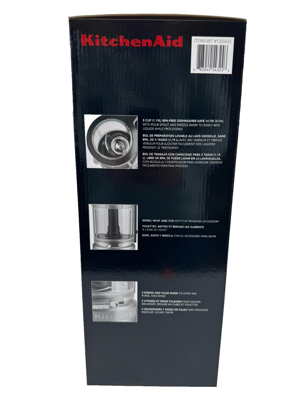KitchenAid 5 Cup Food Chopper KFC0516CCU, Countour Silver