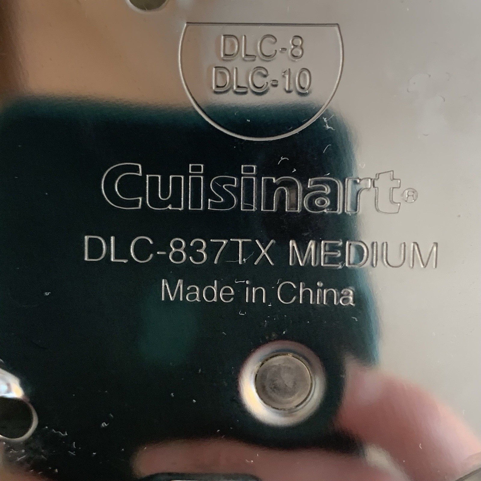 Cuisinart Food Processor Disc Blade DLC-8 DLC-10 DLC-837TX Medium Part Silver