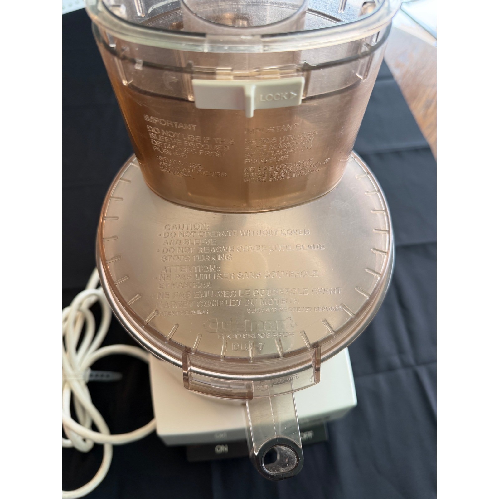 Cuisinart Vintage DLC7 Super Pro Food Processor TESTED WORKS
