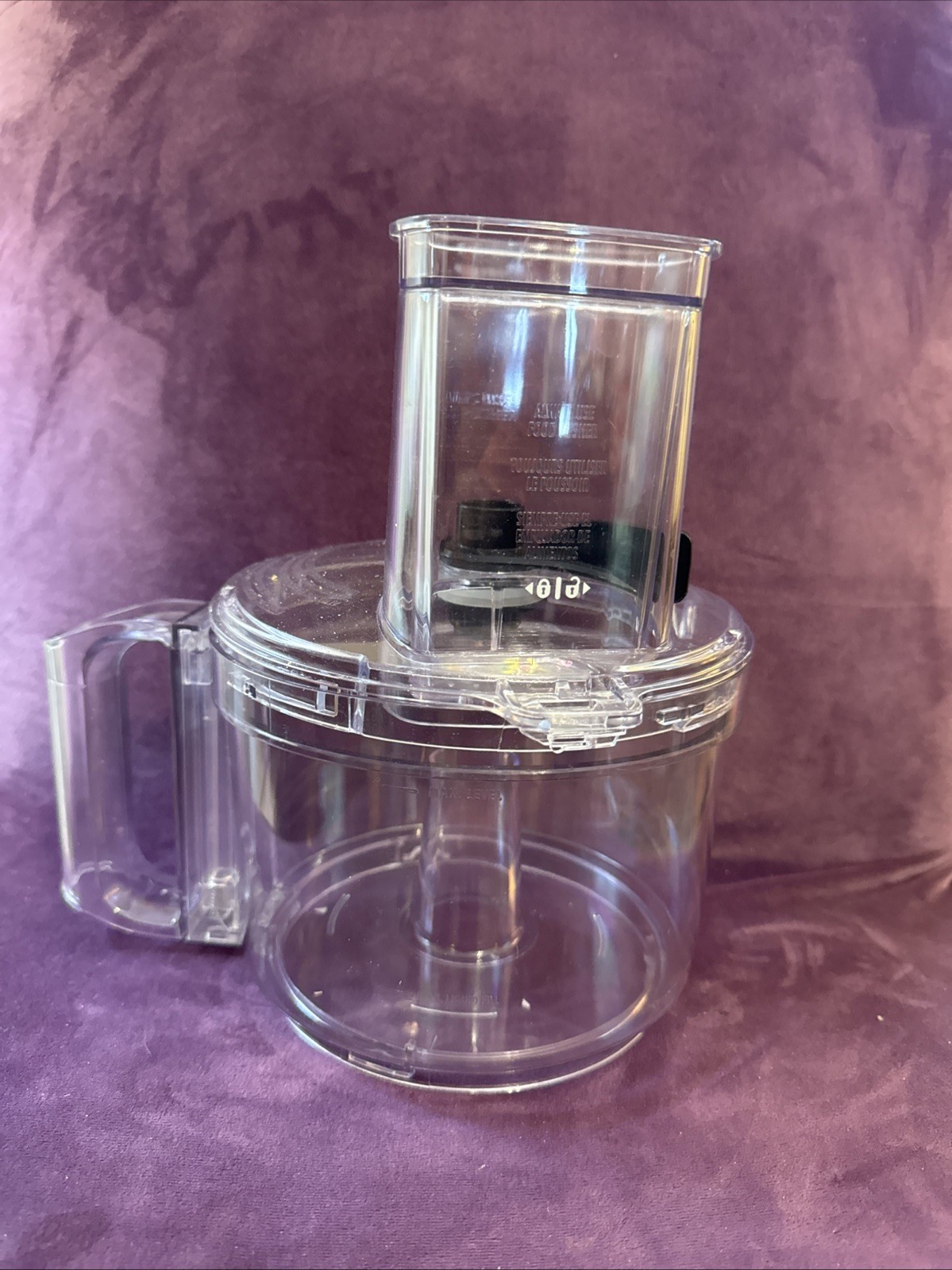 Hamilton Beach Food Processor 70590 Replacement Bowl Lid Pusher Chop Shread