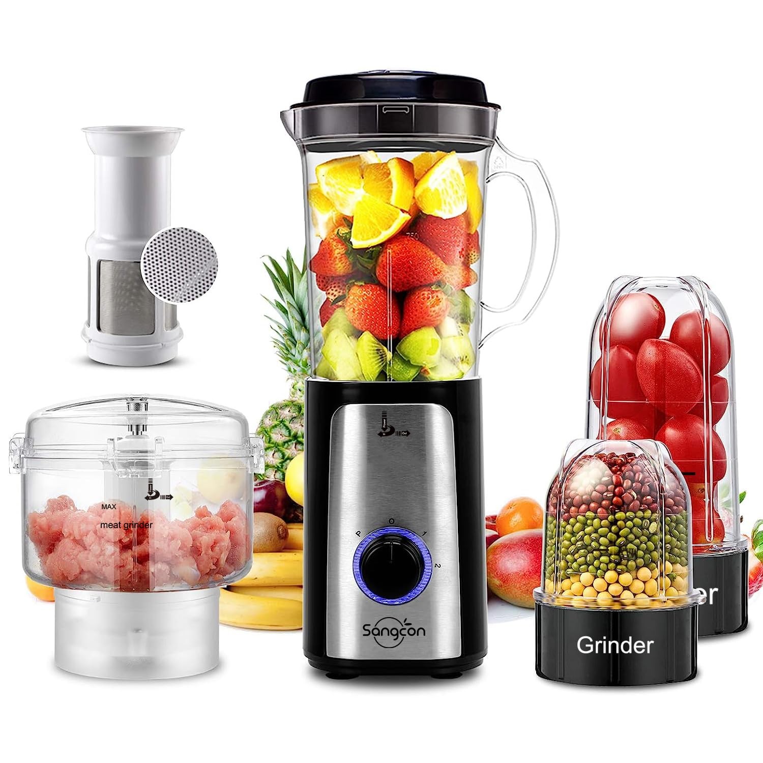 Blenders for Kitchen, 5-in-1 Food Processor Combo for Smoothies Set