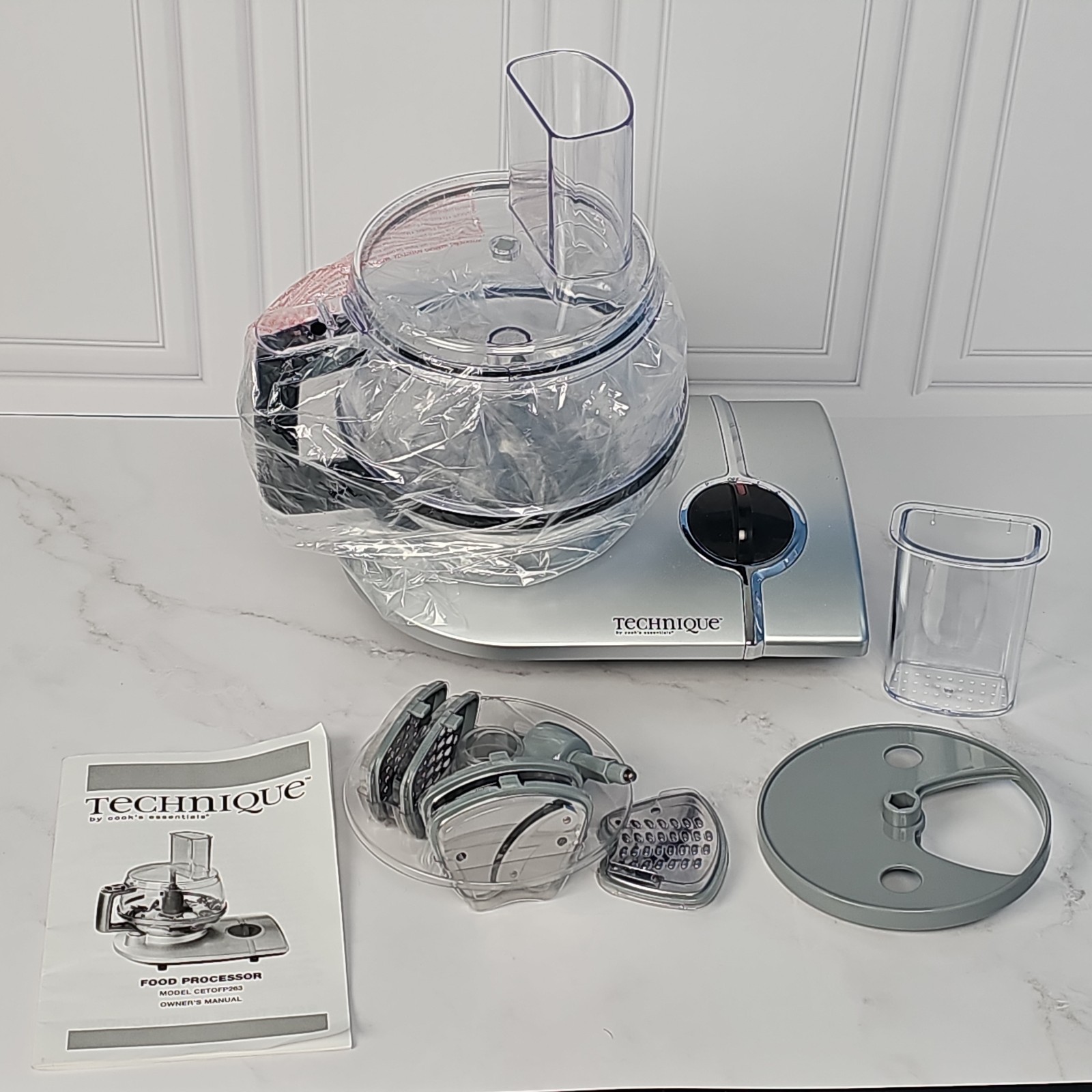 QVC Cook’s Essentials Food Processor Base with Parts Technique Model CETOFP263