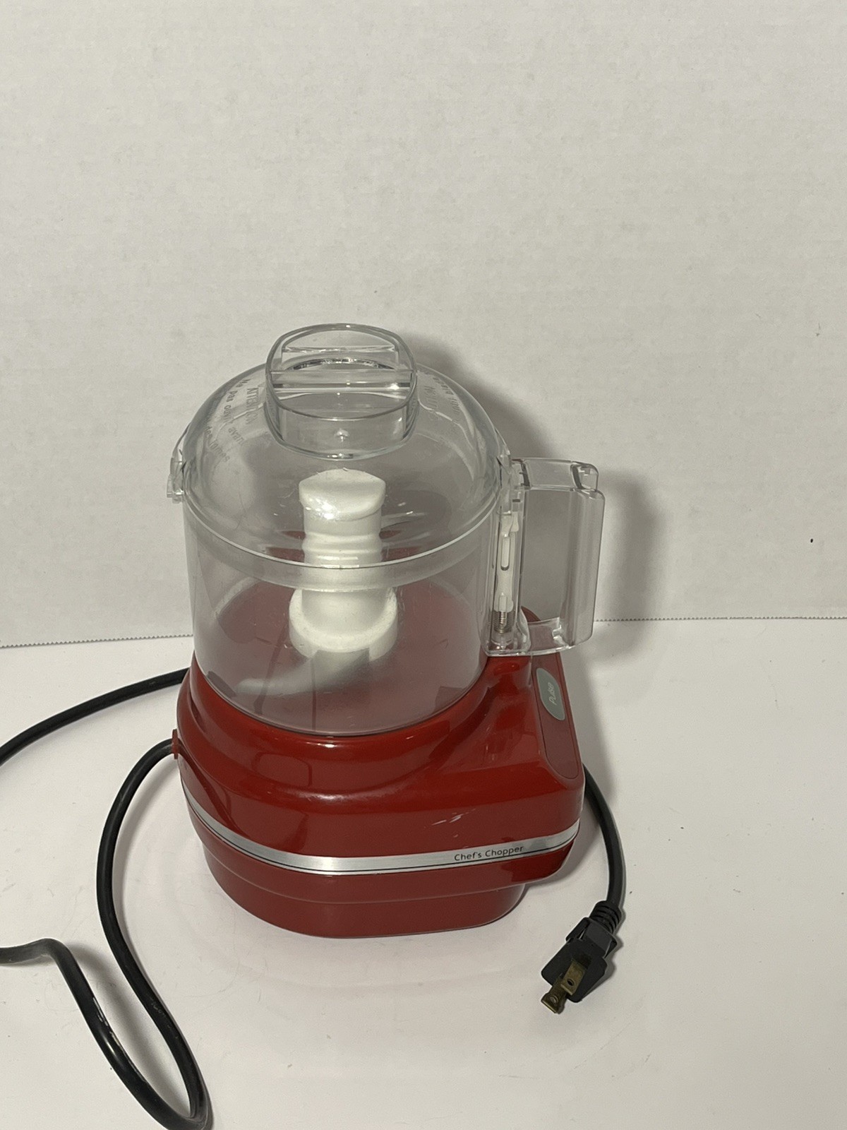 KitchenAid Chef’s Chopper KFC3100ER2 3 Cup Food Processor Red Works Great