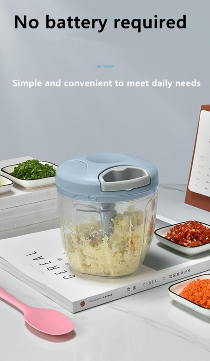 Versatile Kitchen Tool – 500/900ml Manual Mincer & Chopper