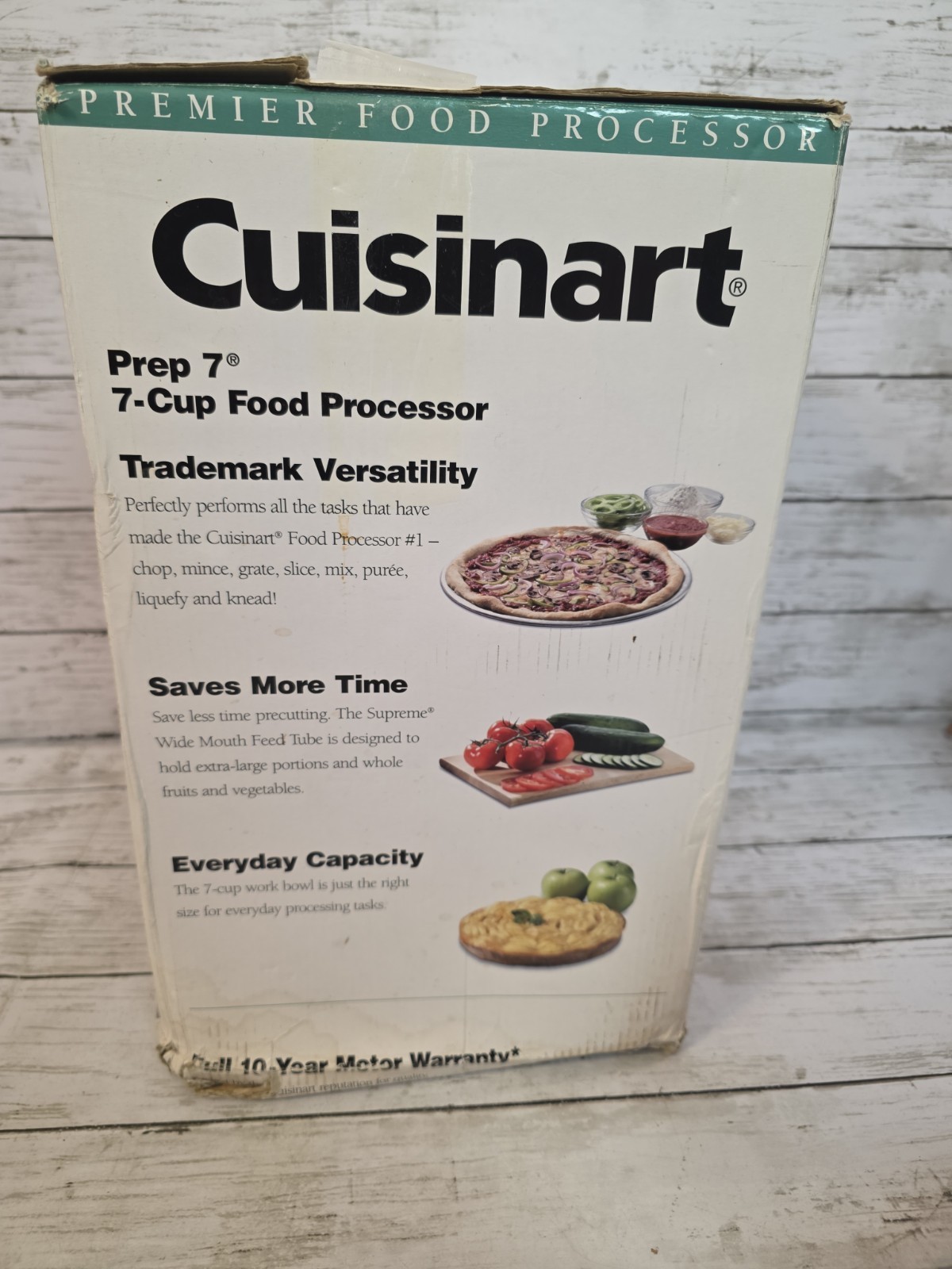 Cuisinart Prep 7 7-Cup 600W Food Processor Pulse Dishwasher-Safe White DLC-2007N