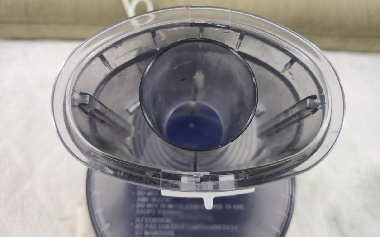 RARE BLUE Cuisinart Deluxe 11 Food Processor Bowl Chute Base Not Working!