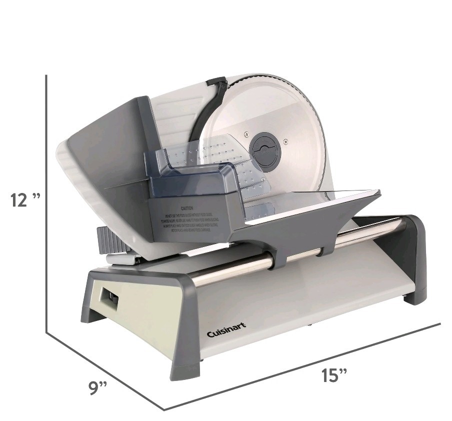 Cuisinart FS-75 Kitchen Pro 7.5″ Blade Food Slicer Gray