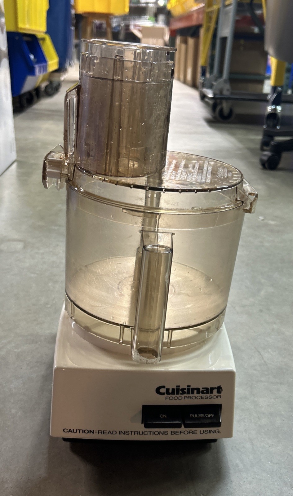 Cuisinart DLC-8 PLUS 600W 11 Cup Food Processor w/Attachments TESTED WORKS