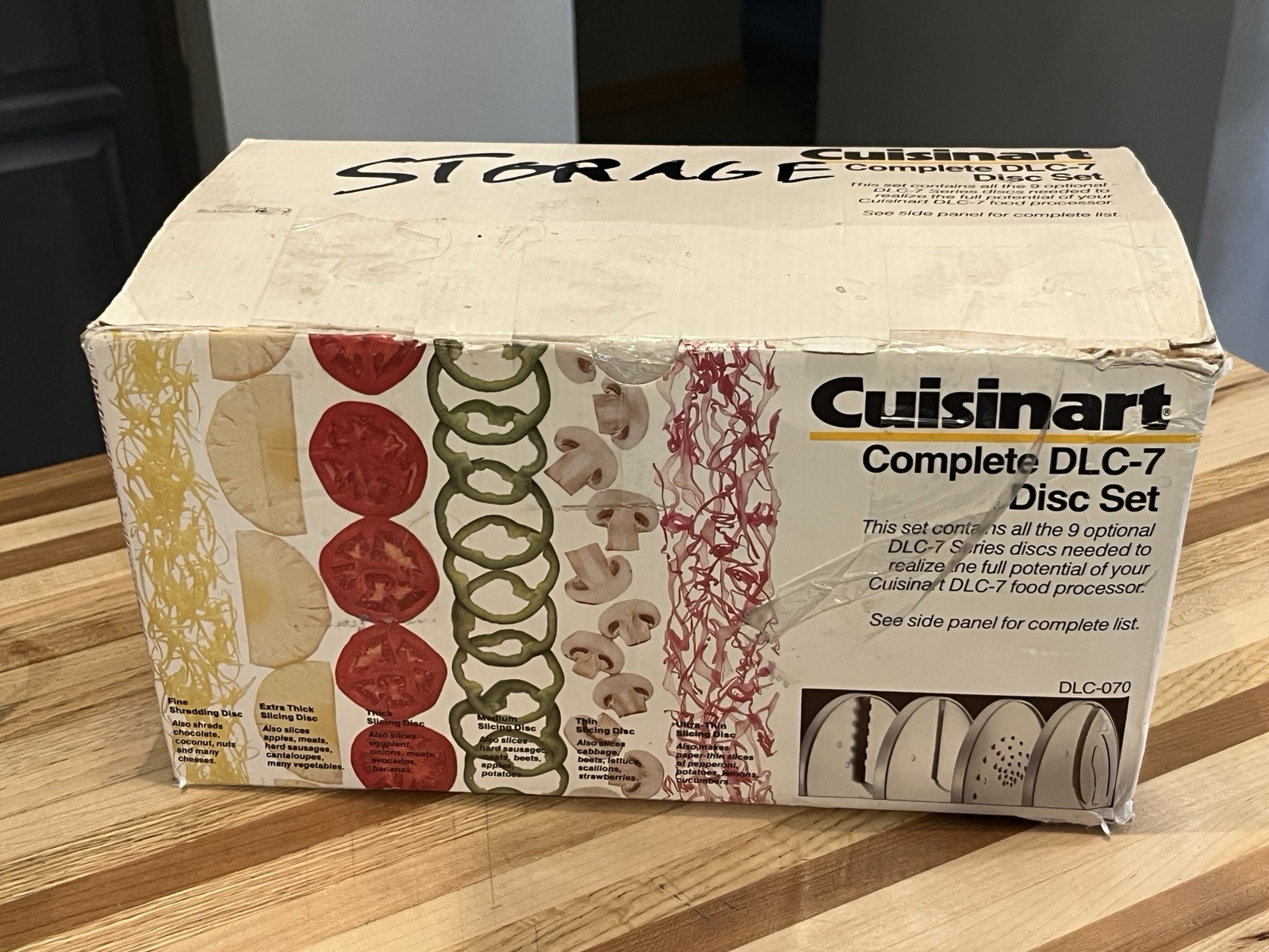 Cuisinart DLC-070 Complete Disc Set 9 Blades DLC-7 Food Processor And Book