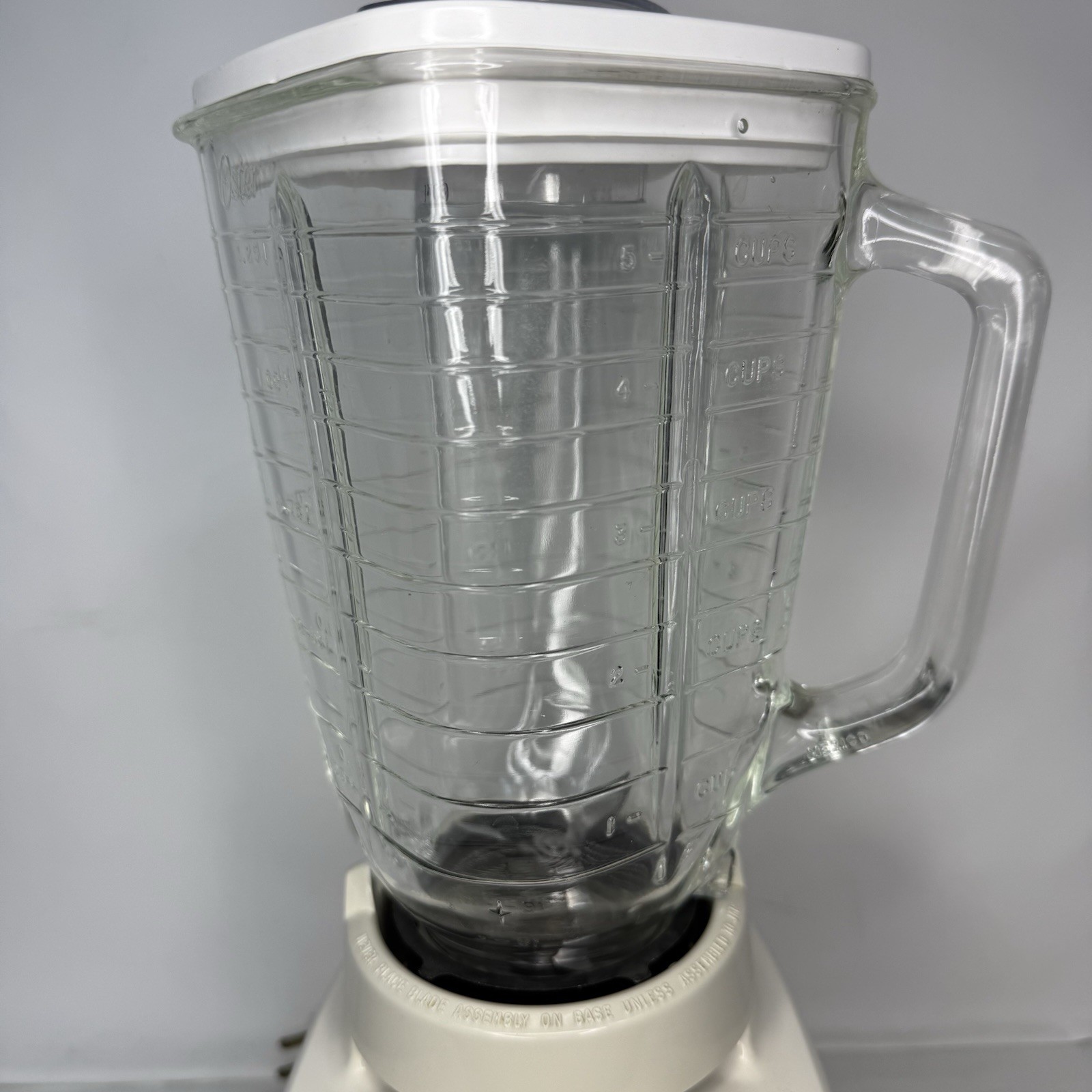 Vintage Osterizer Dual Range Pulse Matic 12 Blender 852-08A Pitcher 5 Cups