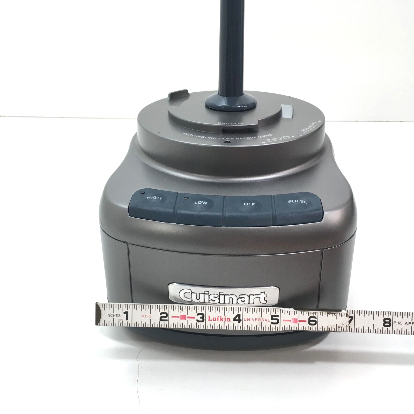 Cuisinart Food Processor FP-8 FP-8GM FP-8SV BASE w/ MOTOR OEM Gray Used
