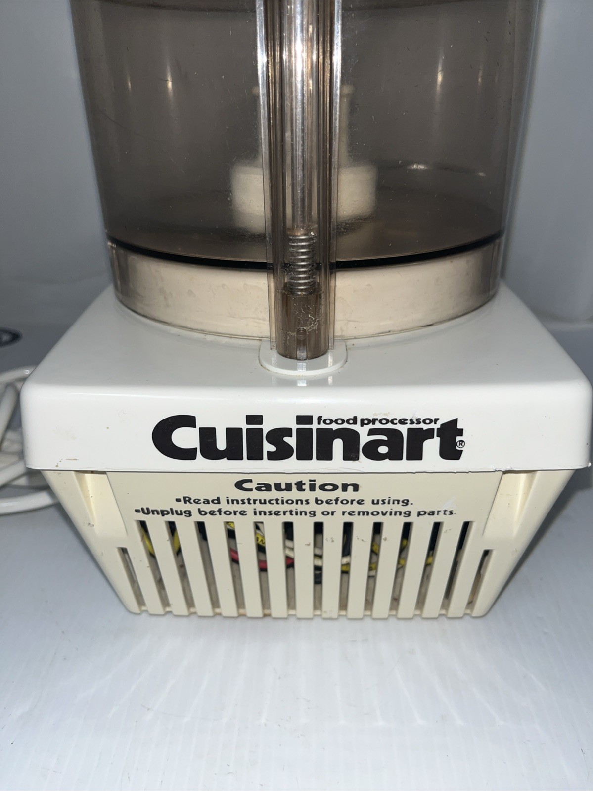 Vintage Cuisinart Food Processor Robo Coupe CFP-9 White Tested NO PUSHER