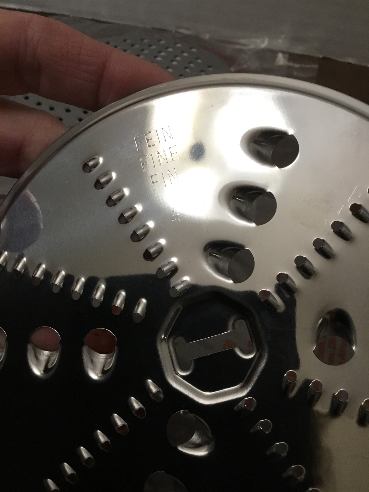 Food Processor Cutting Blades Edelstahl Rostfrei Lot Of 3 Grader Slicer Shredder