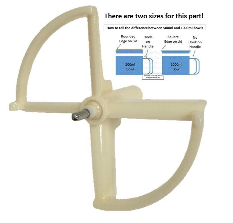 1000ml Disc Carrier for Braun Food Processor models 4243, 4258, 4259, 4262