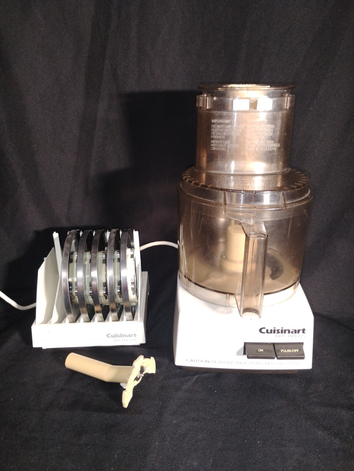 Cuisinart DLC-8 PLUS Food Processor w/ Discs 1984 Rare Vintage